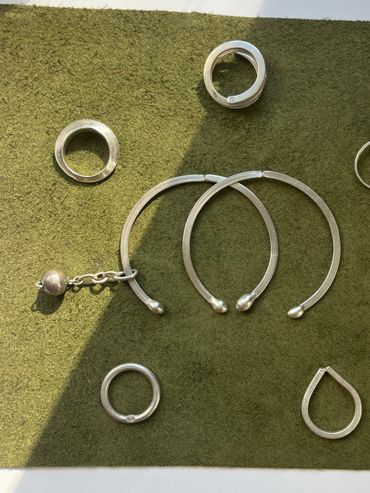 Notch Cuff with Ball & Chain