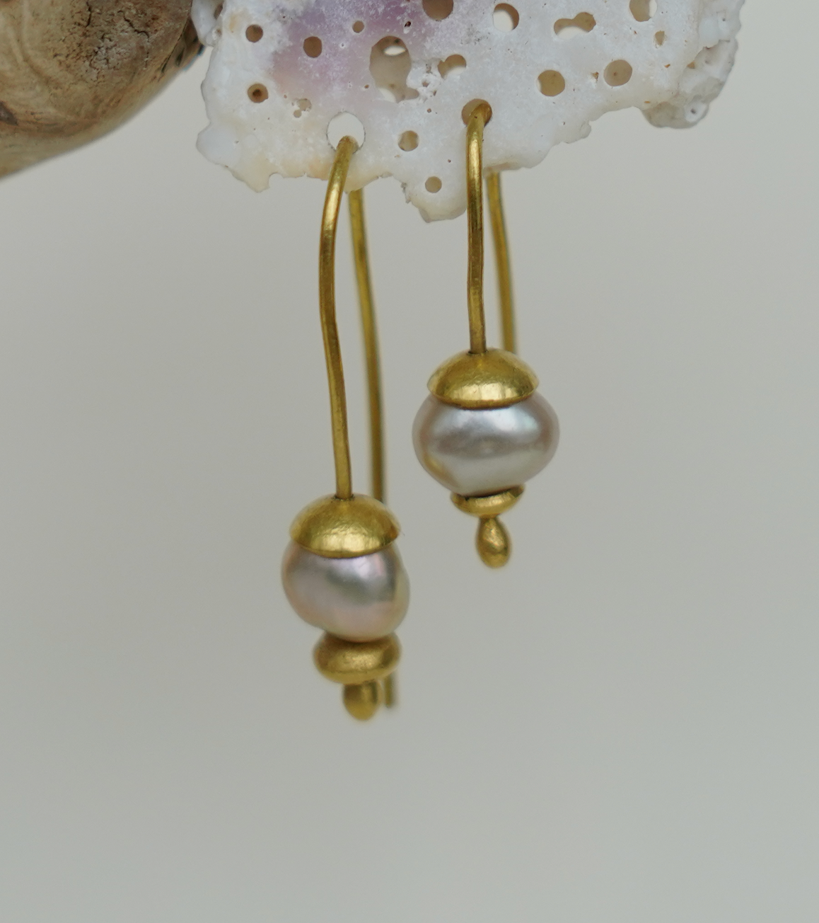 Seed Pearl Drop Earrings