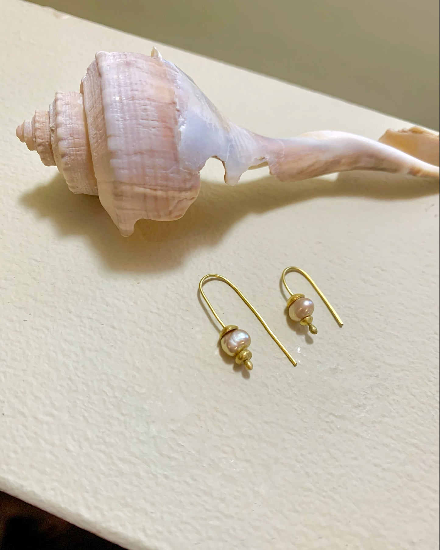 Seed Pearl Drop Earrings