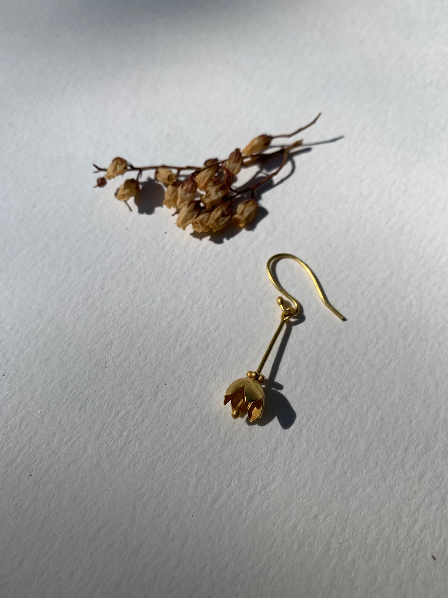 Small Flower Earrings with French Ear Wire